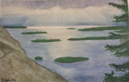 Hope, akvarelli 22 x 19